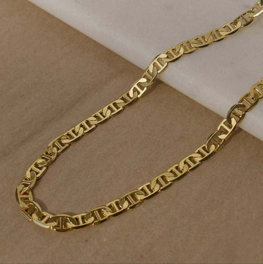18K Mariner Choker Necklace Water Resistant